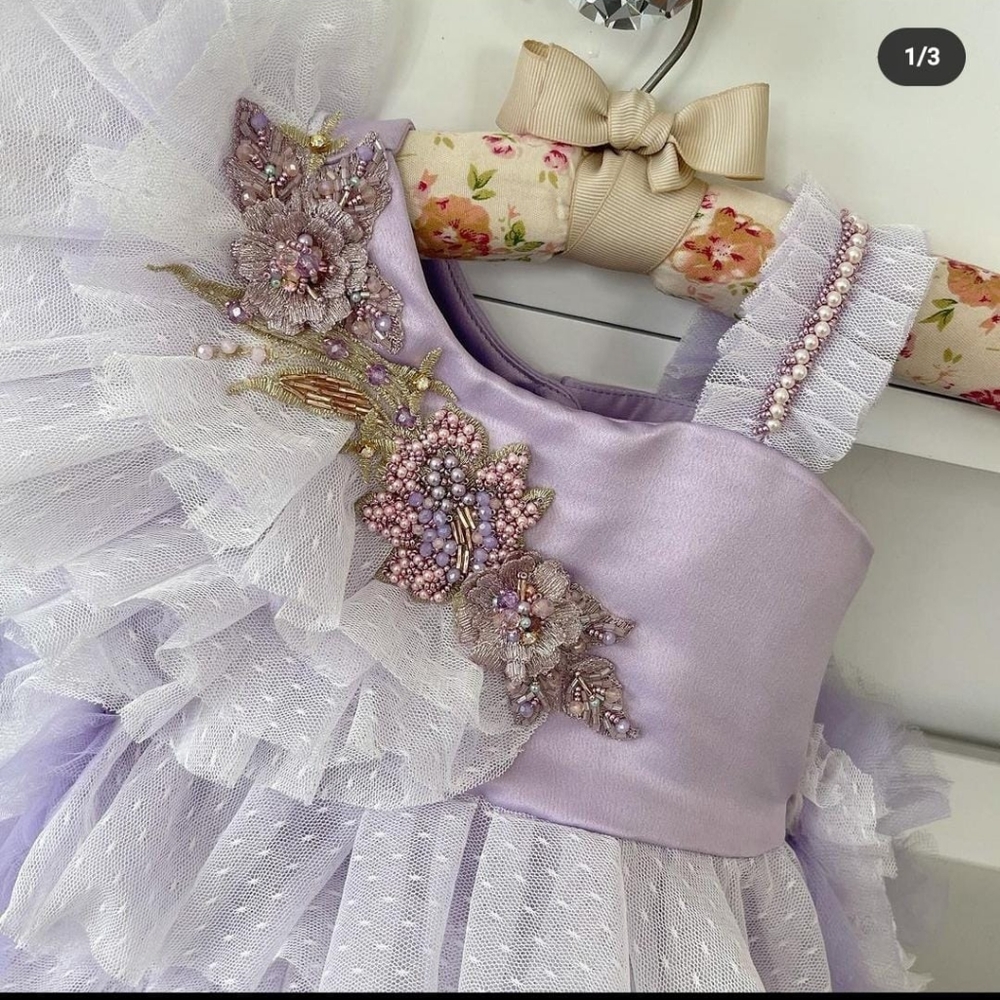 Girl Elegant handmade Dress 12M